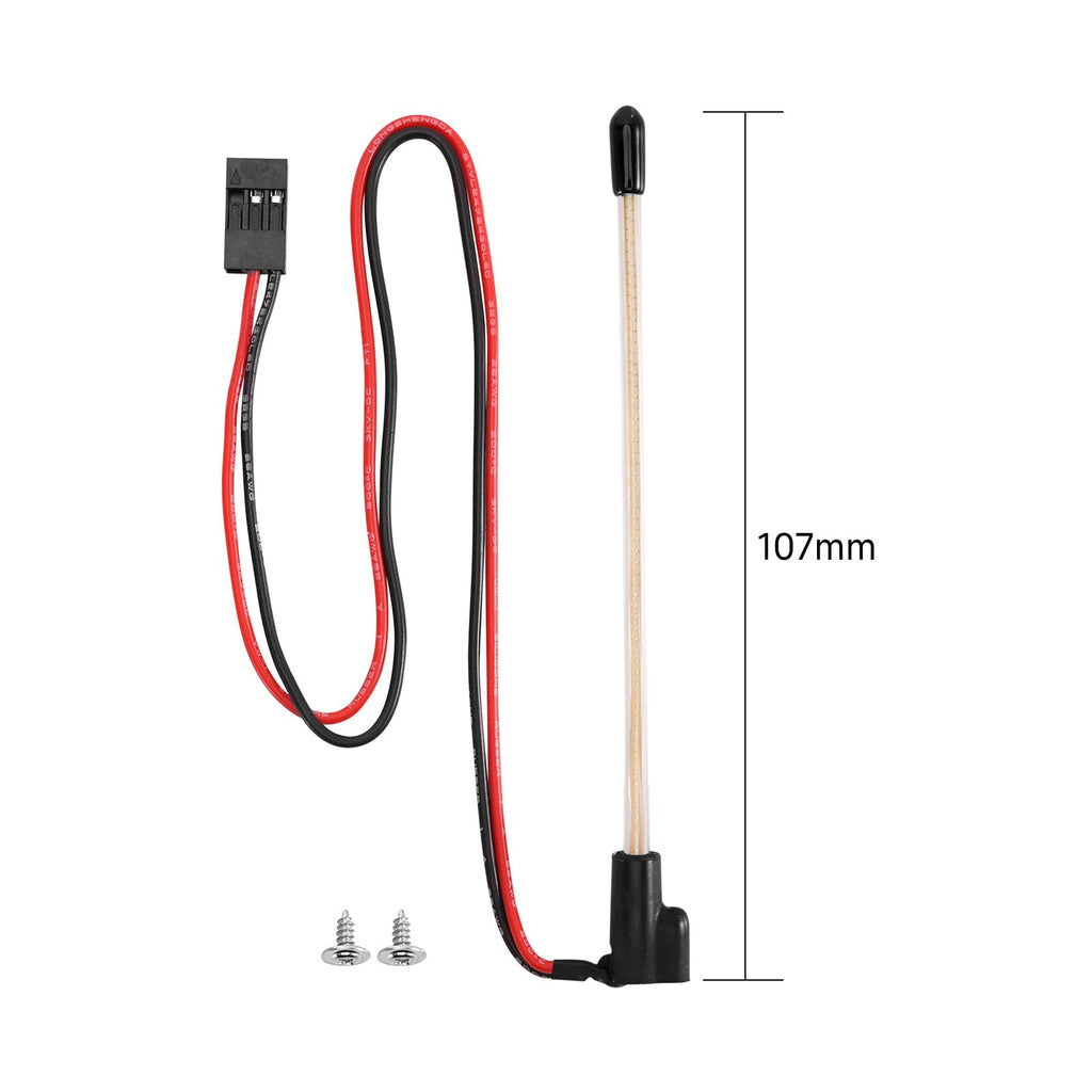 INJORA 2-Pack LED Whip Light Bottom Fixed for 1/18 TRX4M 1/24 RC Crawlers - Ice Blue
