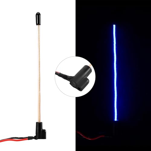 INJORA 2-Pack LED Whip Light Bottom Fixed for 1/18 TRX4M 1/24 RC Crawlers - Ice Blue