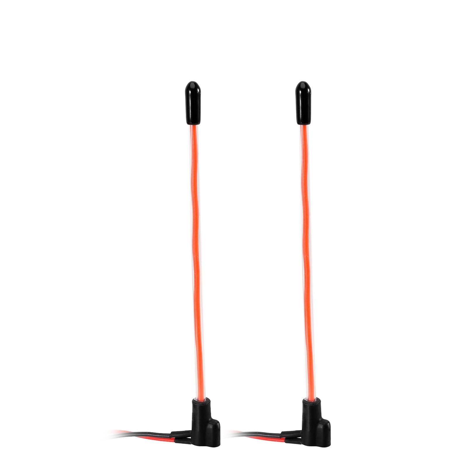 INJORA 2-Pack LED Whip Light for 1/18 & 1/24 RC Crawlers - 4 Colors (Red)