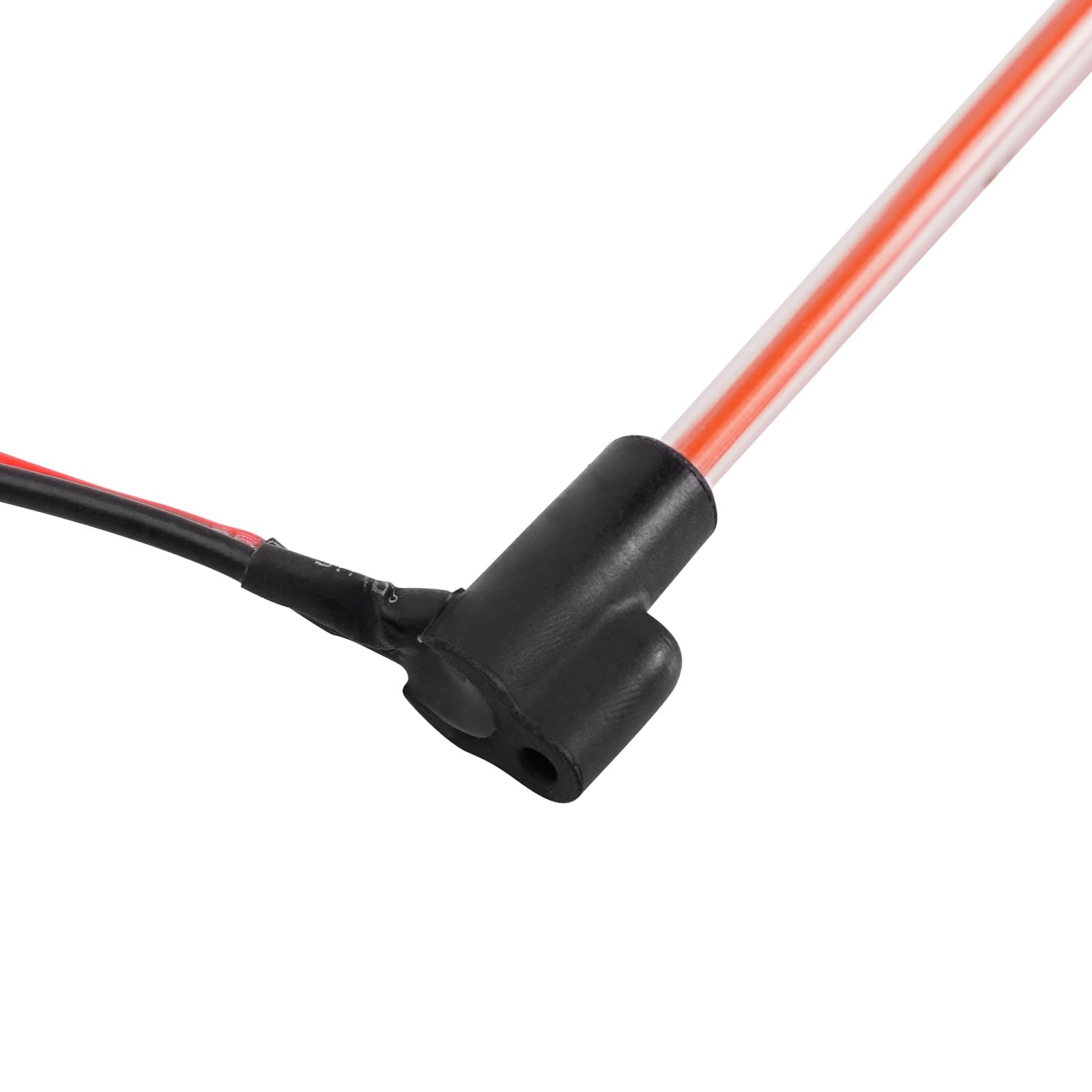 INJORA 2-Pack LED Whip Light for 1/18 & 1/24 RC Crawlers - 4 Colors (Red)