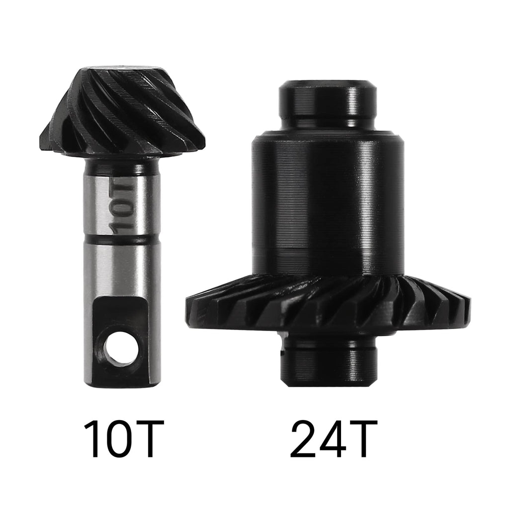 INJORA 24T/10T Underdrive Helical Gear Set for TRX4M RC Crawler (1 Set)