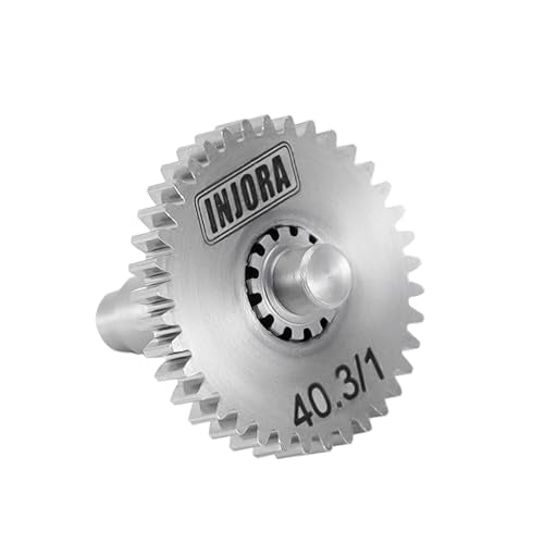 INJORA 40.3:1 Low Range Transmission Gear Set for TRX4M 1/18 RC Crawler – Stainless Steel