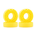 INJORA 4pcs Silicone Rubber Tire Inserts for 61-64mm x 20-22mm 1.0" Tires (Yellow)