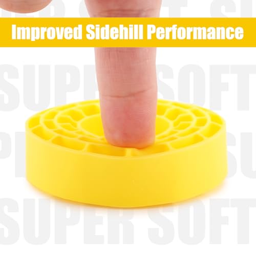 INJORA 4pcs Silicone Rubber Tire Inserts for 61-64mm x 20-22mm 1.0" Tires (Yellow)