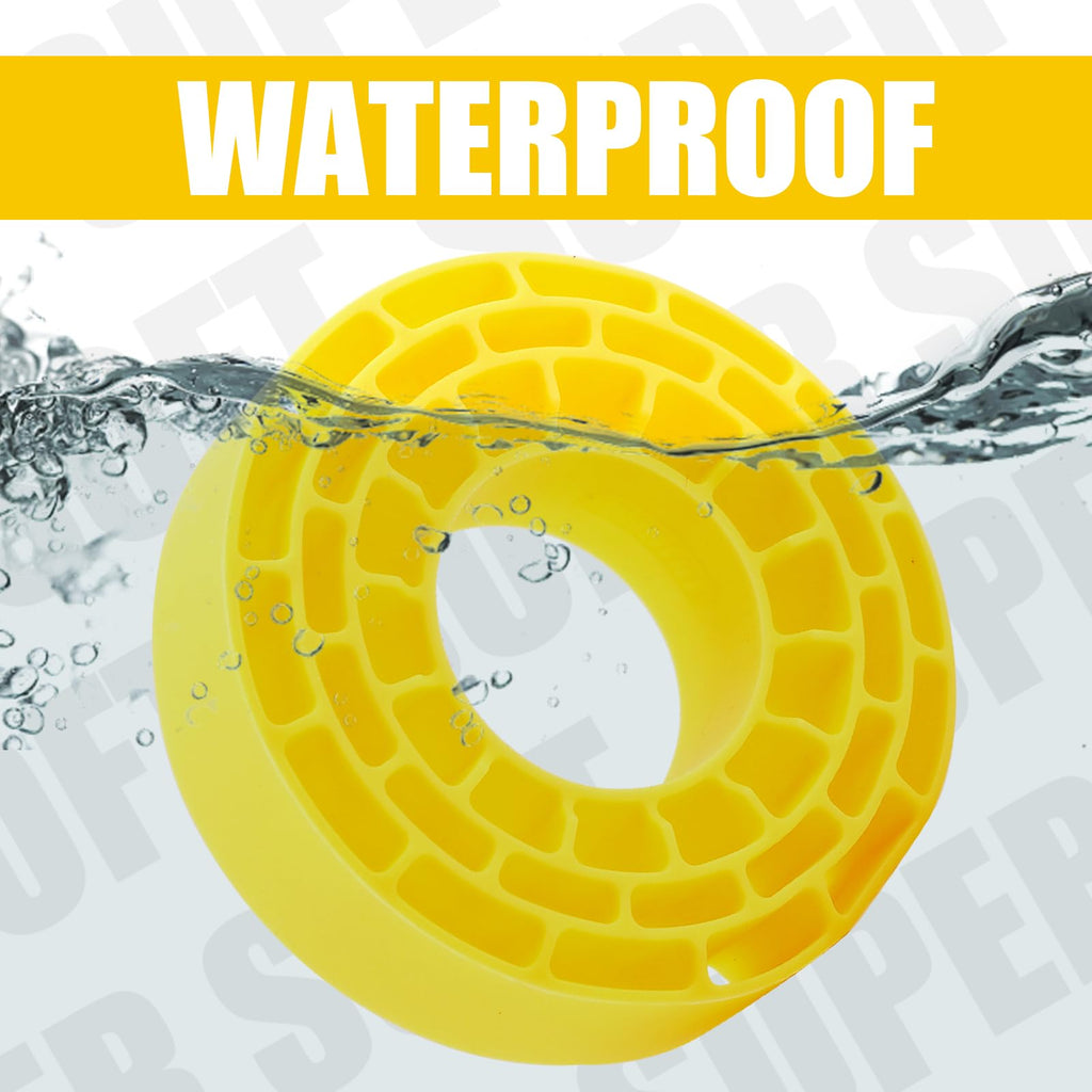 INJORA 4pcs Silicone Rubber Tire Inserts for 61-64mm x 20-22mm 1.0" Tires (Yellow)
