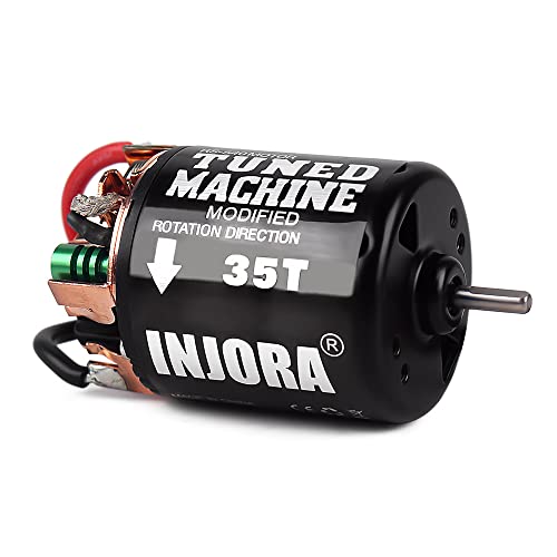 INJORA 540 Brushed Motor 35T - Waterproof, Rebuildable RC Crawler Motor for 1/10 Scale