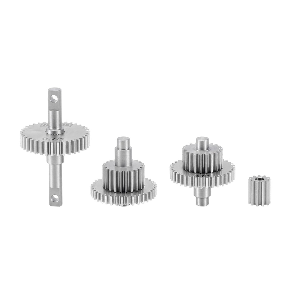 INJORA 9.7:1 Overdrive Transmission Gear Set – Stainless Steel – Fits TRX4M 1/18 RC Crawlers