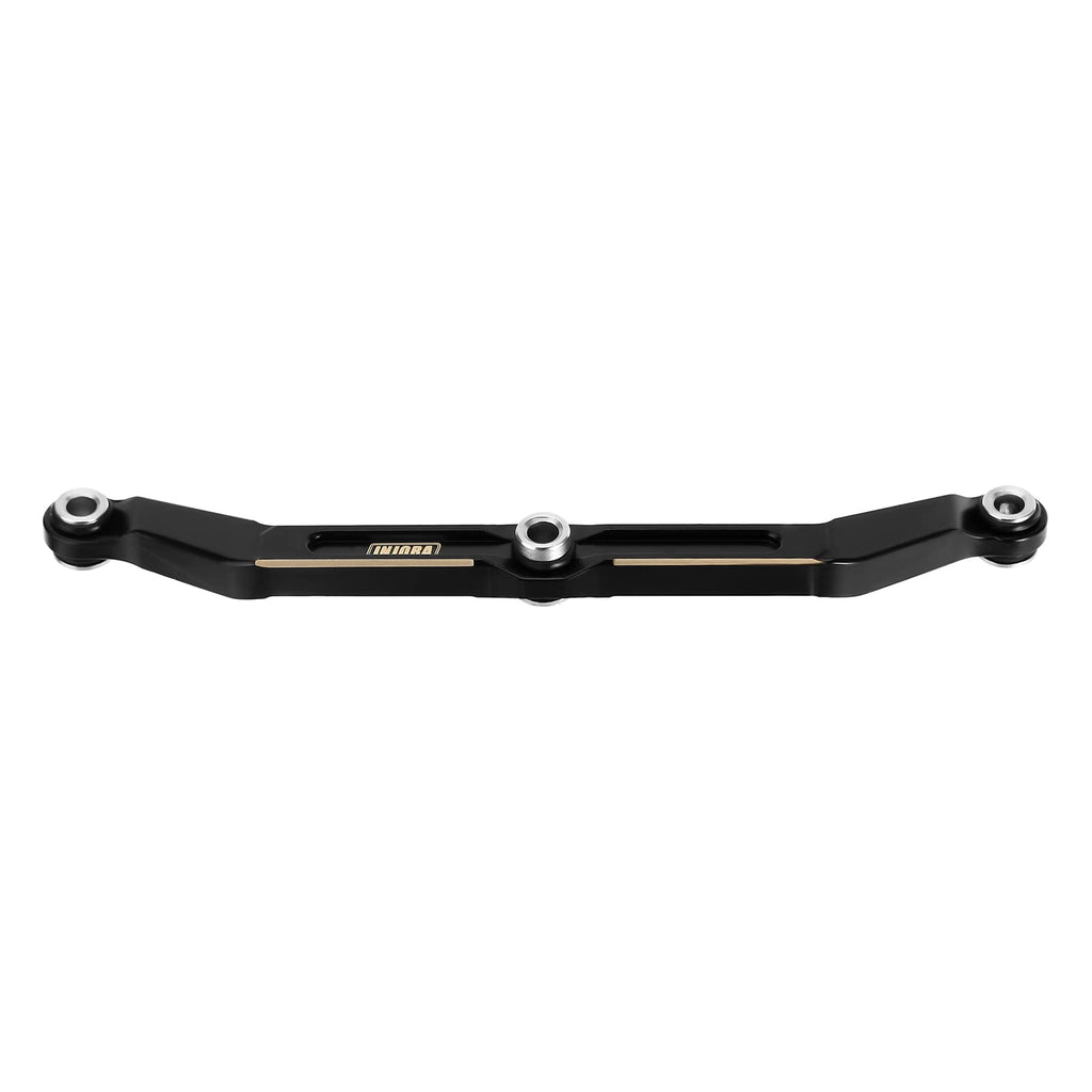 INJORA Black Brass Steering Link for TRX4M – CNC-Machined Upgrade, 12g, High Clearance