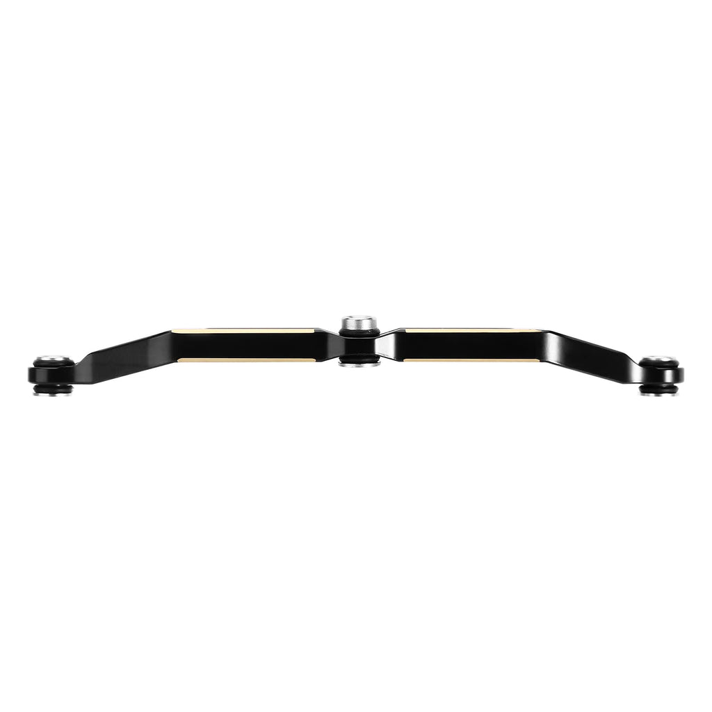 INJORA Black Brass Steering Link for TRX4M – CNC-Machined Upgrade, 12g, High Clearance