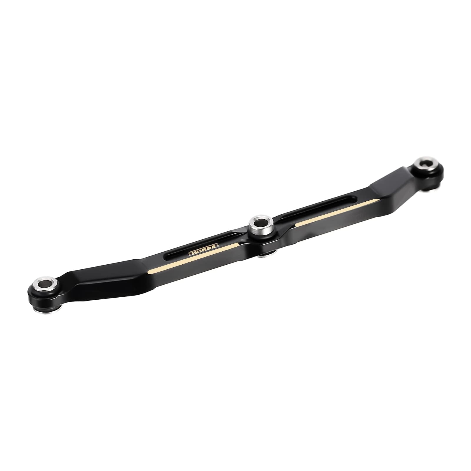 INJORA Black Brass Steering Link for TRX4M – CNC-Machined Upgrade, 12g, High Clearance