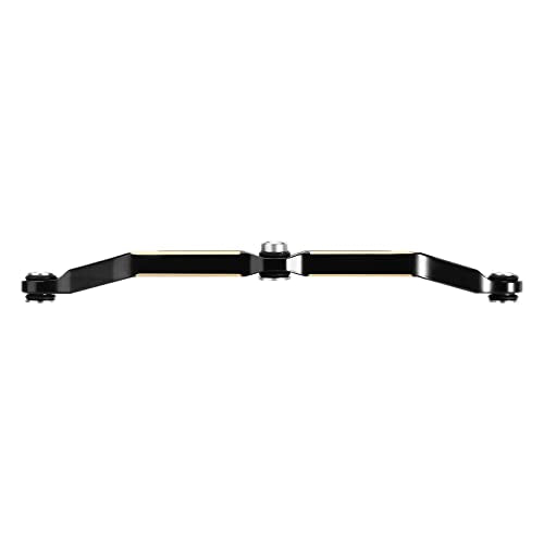 INJORA Black Brass Steering Link for TRX4M – CNC-Machined Upgrade, 12g, High Clearance