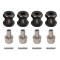 INJORA Brass Hex Hub 15mm for 1/10 RC Crawler – 12mm Hex Drive Adapter (Set of 4)