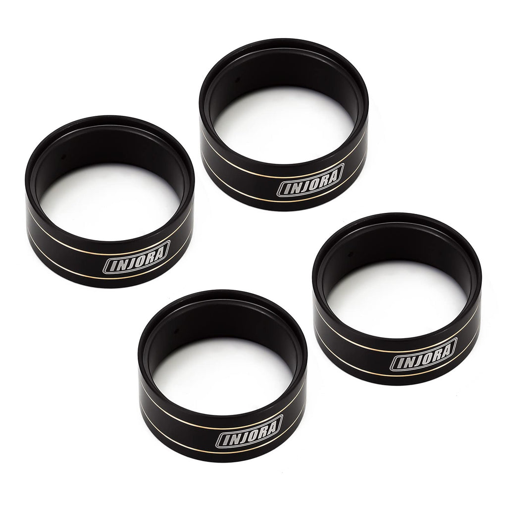 INJORA Brass Internal Beadlock Ring (Black Coating) for 1/24 RC Crawlers – AX24 & SCX24 Upgrade