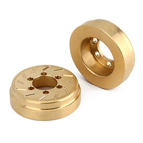 INJORA Brass Internal Counterweights for 1.9/2.2 RC Wheel Rims (2pcs, 63g Each)