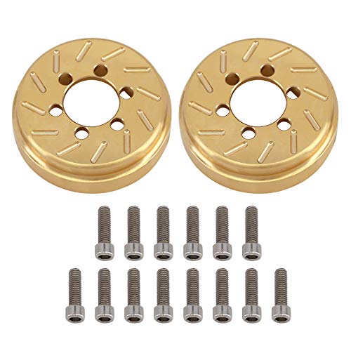 INJORA Brass Internal Counterweights for 1.9/2.2 RC Wheel Rims (2pcs, 63g Each)