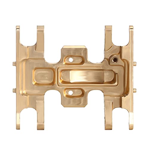 INJORA Brass Skid Plate for 1/24 RC Crawler Axial SCX24 Gladiator Bronco C10 JLU Deadbolt - Gold