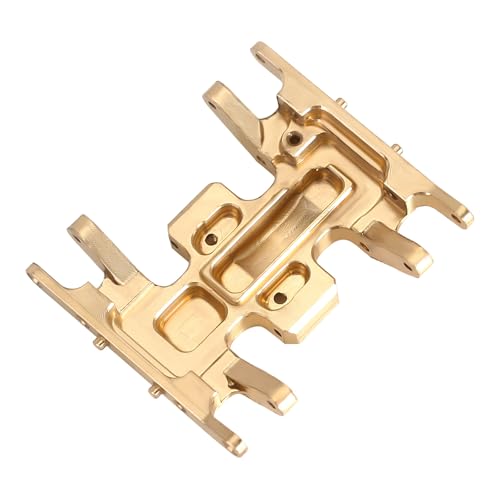 INJORA Brass Skid Plate for 1/24 RC Crawler Axial SCX24 Gladiator Bronco C10 JLU Deadbolt - Gold