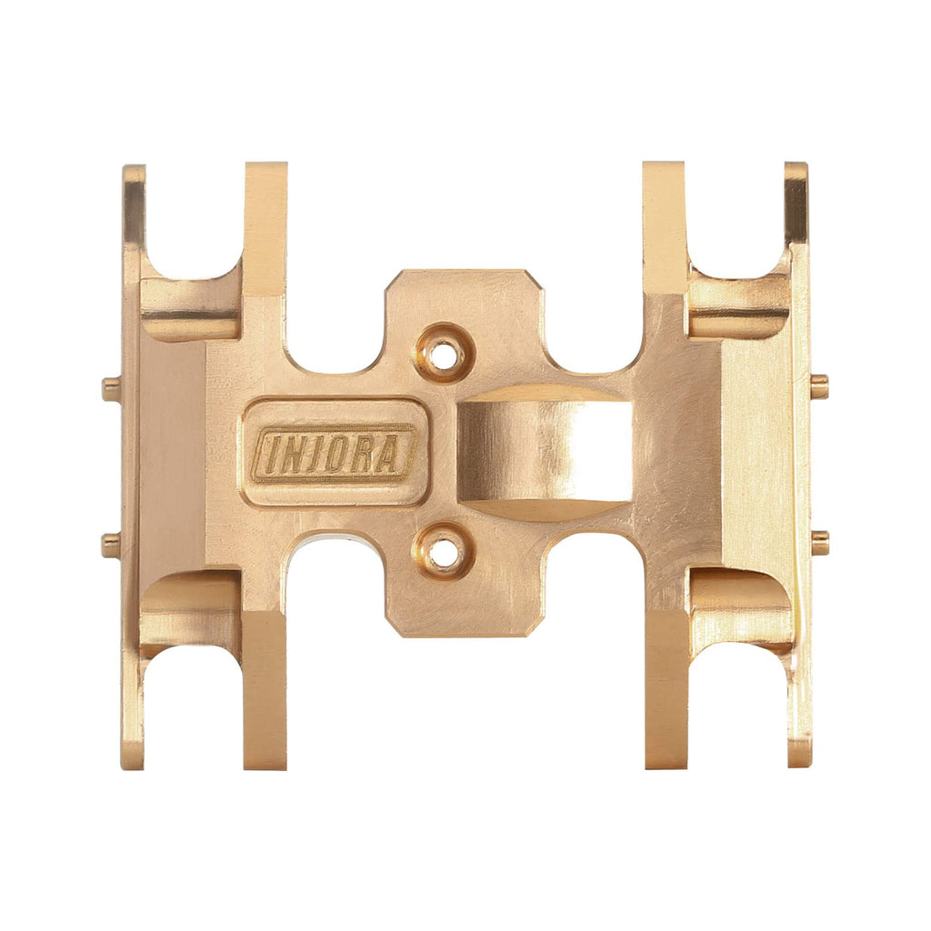 INJORA Brass Skid Plate for 1/24 RC Crawler Axial SCX24 Gladiator Bronco C10 JLU Deadbolt - Gold