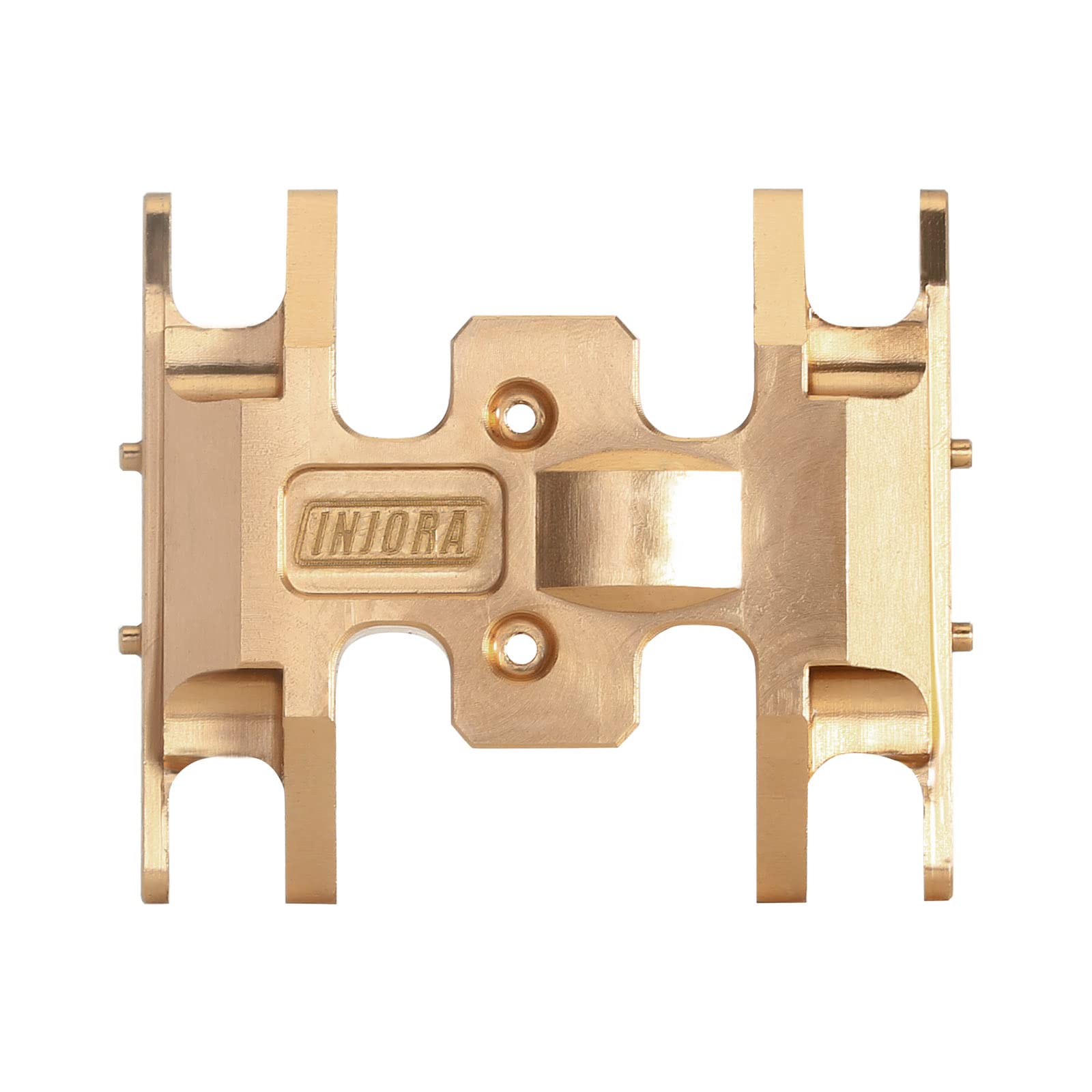 INJORA Brass Skid Plate for 1/24 RC Crawler Axial SCX24 Gladiator Bronco C10 JLU Deadbolt - Gold