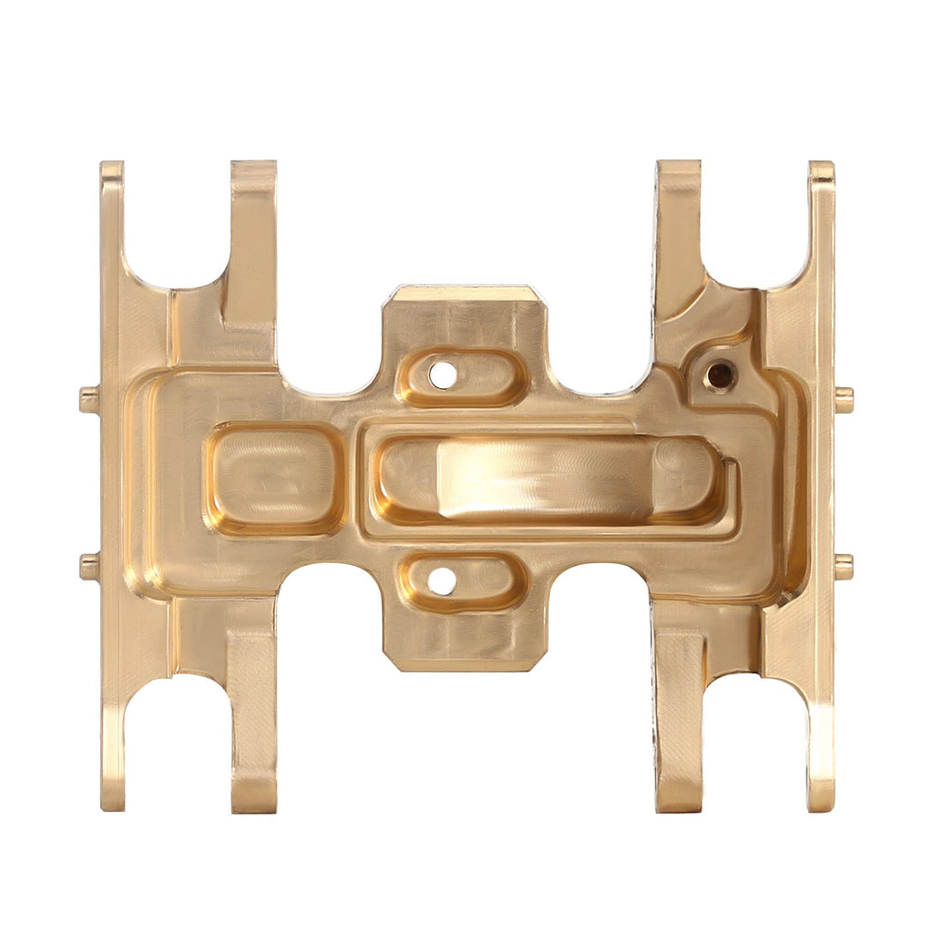 INJORA Brass Skid Plate for 1/24 RC Crawler Axial SCX24 Gladiator Bronco C10 JLU Deadbolt - Gold