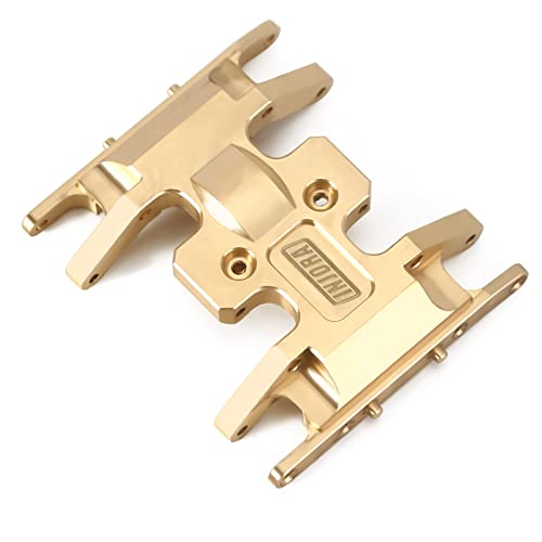INJORA Brass Skid Plate for 1/24 RC Crawler Axial SCX24 Gladiator Bronco C10 JLU Deadbolt - Gold