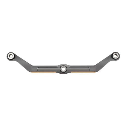 INJORA Brass Steering Link for TRX4M - Grey, 12g, High Clearance Upgrade for 1/18 RC Crawler