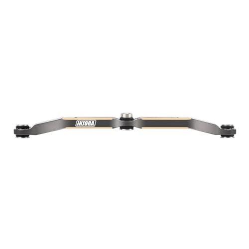 INJORA Brass Steering Link for TRX4M - Grey, 12g, High Clearance Upgrade for 1/18 RC Crawler