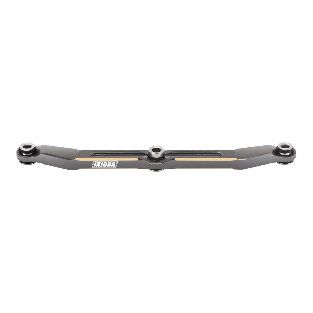 INJORA Brass Steering Link for TRX4M - Grey, 12g, High Clearance Upgrade for 1/18 RC Crawler
