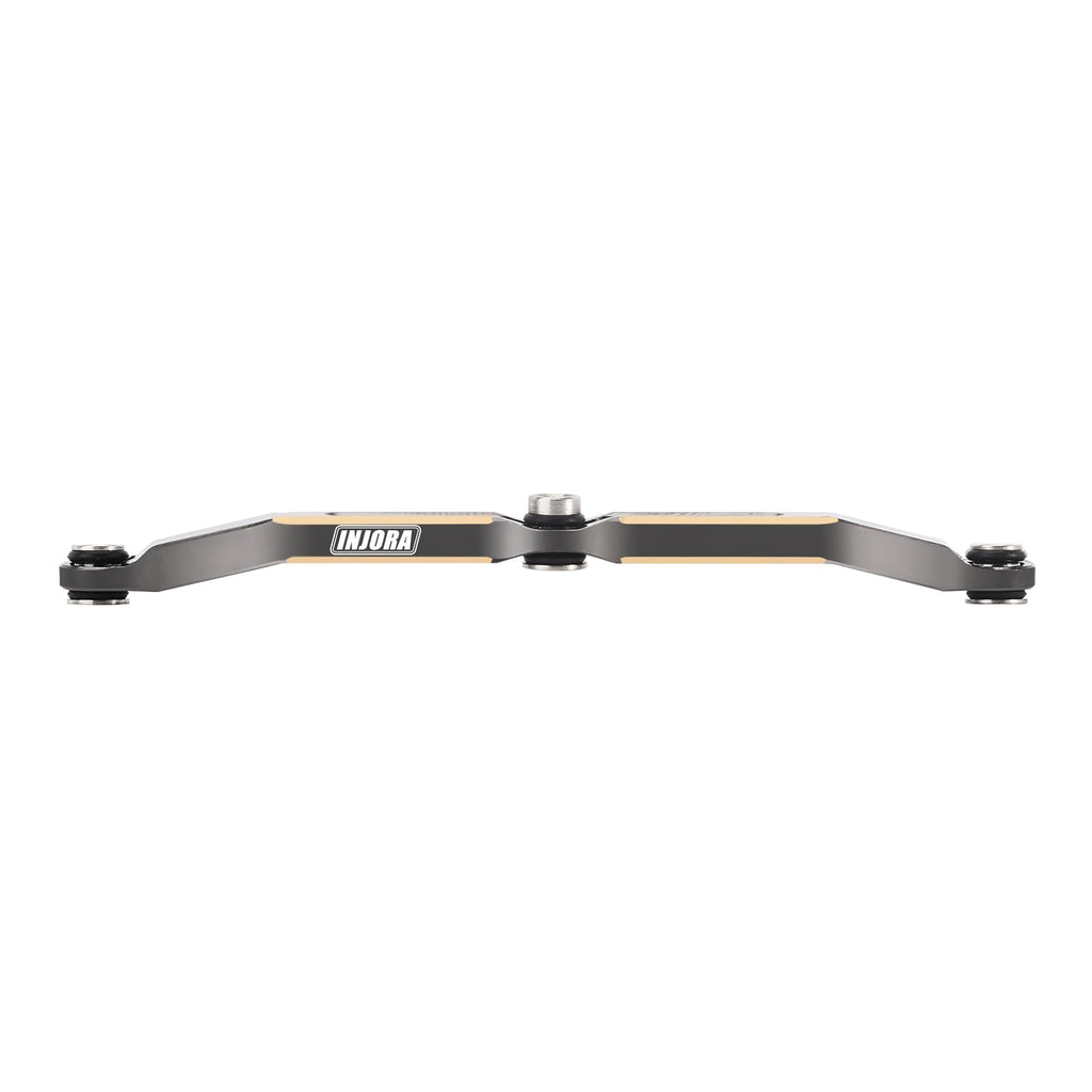 INJORA Brass Steering Link for TRX4M - Grey, 12g, High Clearance Upgrade for 1/18 RC Crawler