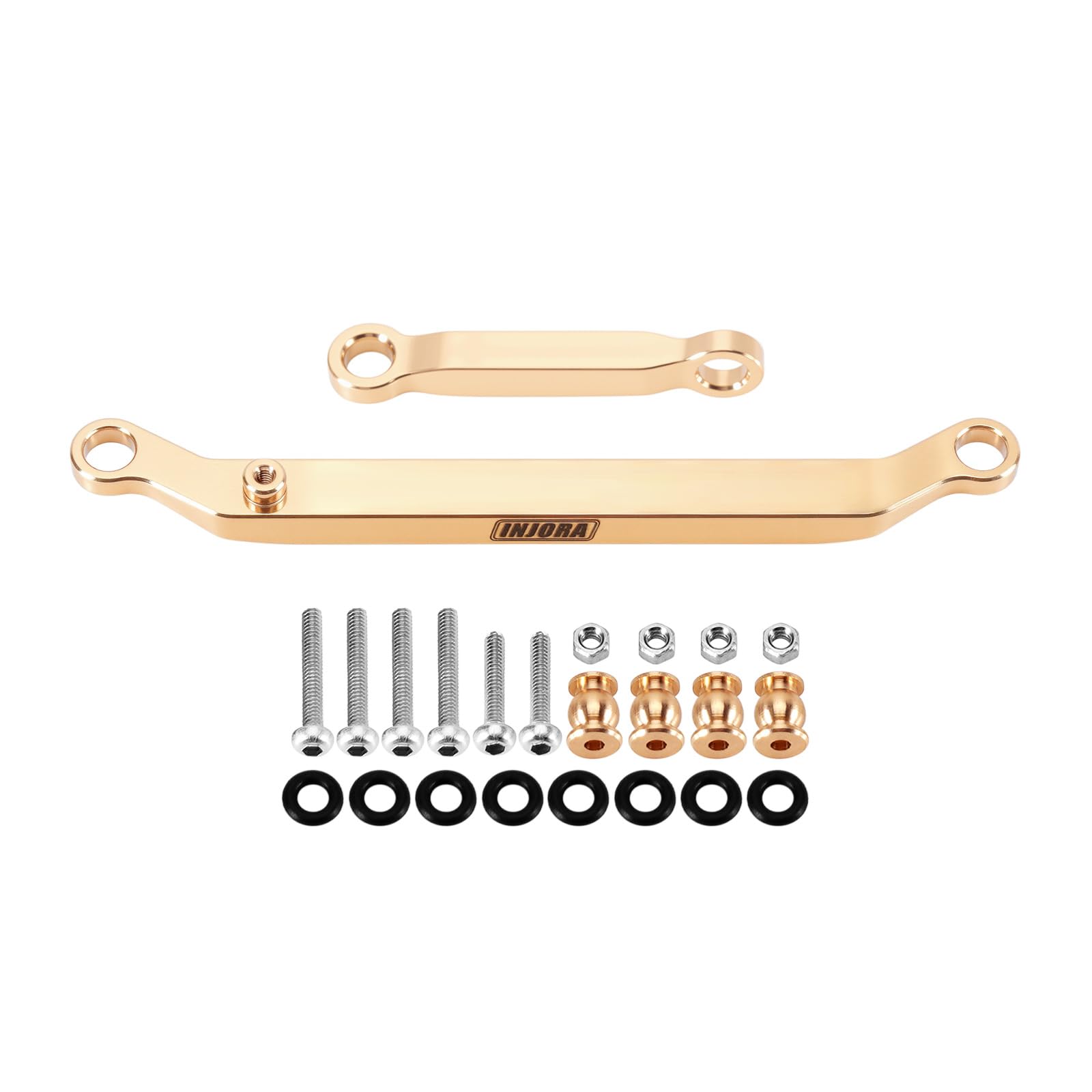 INJORA Brass Steering Links 14g for SCX24 1/24 RC Crawler – CNC Machined Upgrade