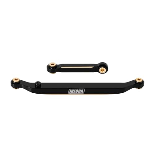 INJORA Brass Steering Links (Black, 14g) – Upgrade for SCX24 1/24 RC Crawler