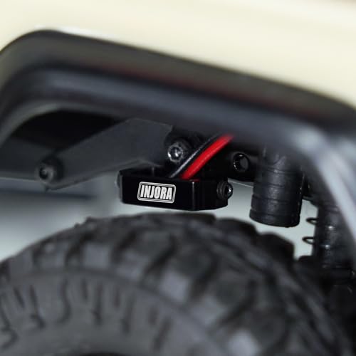 INJORA M1.4 Rock Lights Kit - 4 White LED Lights with Controller for 1/24 RC Crawler