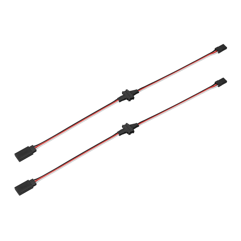 INJORA Magnetic Snap-on JR Extension Cable 2PCS 34.5cm for RC Models