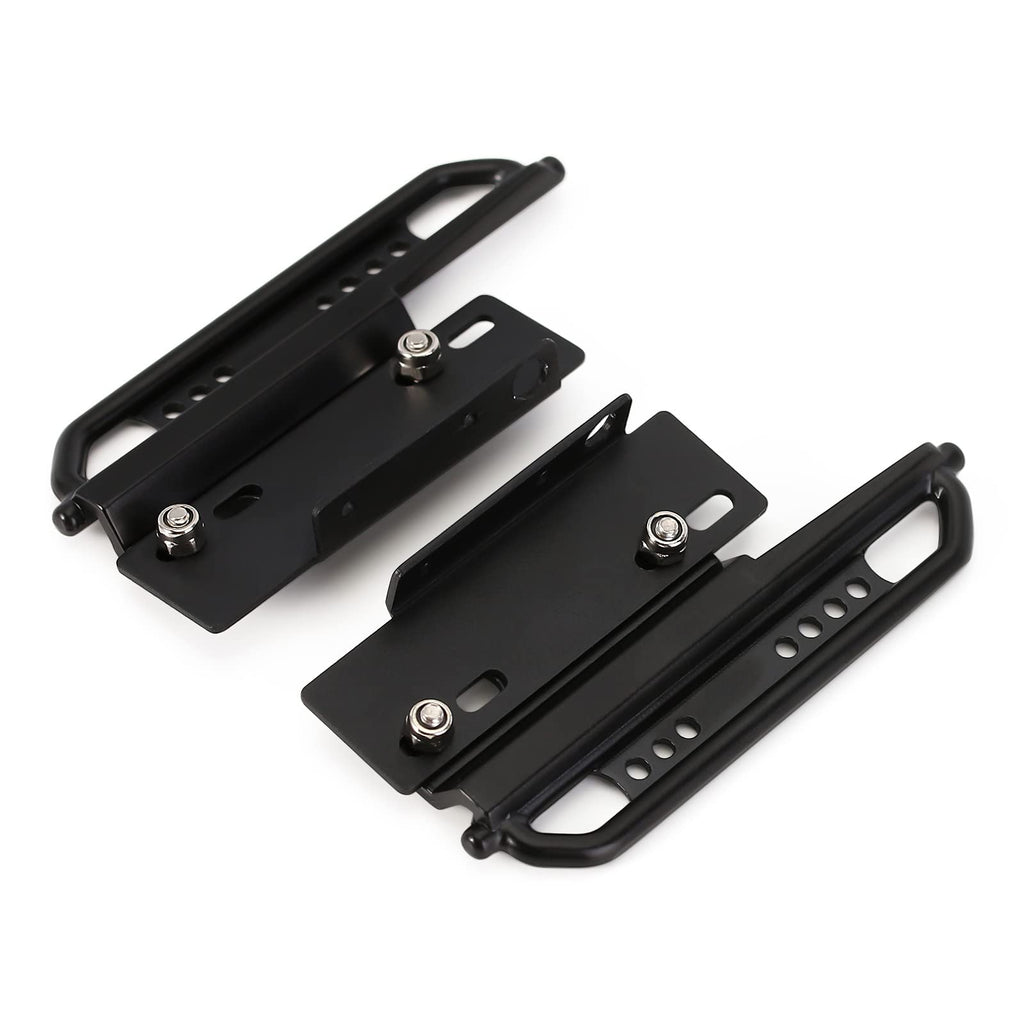 INJORA Metal Rock Sliders for Axial SCX24 Jeep, Deadbolt, Bronco, 4Runner – Upgrade Protection (No Pattern)