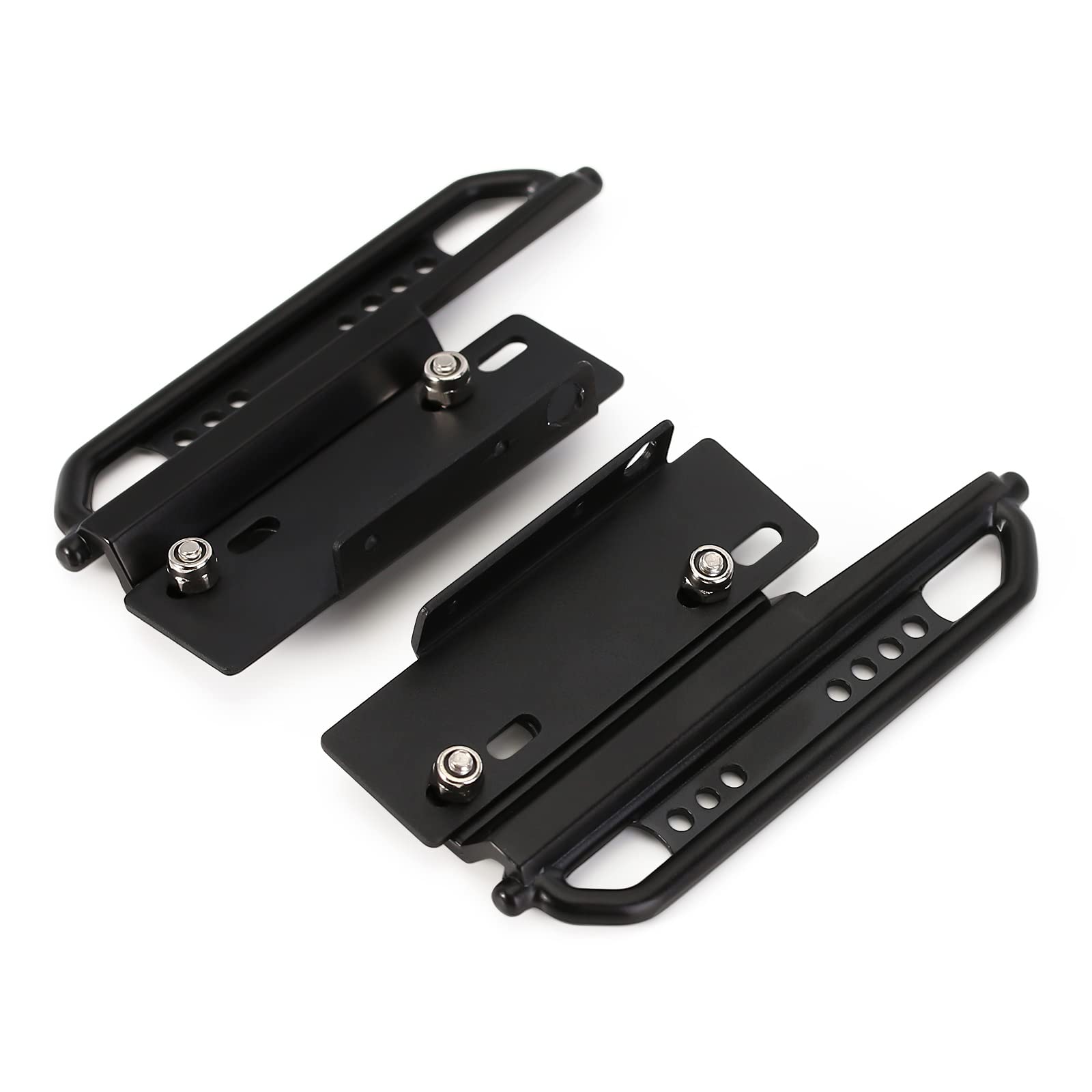 INJORA Metal Rock Sliders for Axial SCX24 Jeep, Deadbolt, Bronco, 4Runner – Upgrade Protection (No Pattern)