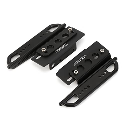 INJORA Metal Rock Sliders for Axial SCX24 Jeep, Deadbolt, Bronco, 4Runner – Upgrade Protection (No Pattern)