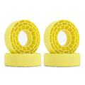 INJORA Silicone Rubber Tire Inserts for 62-64mm x 22-24mm 1.0" Crawler Tires (Yellow)