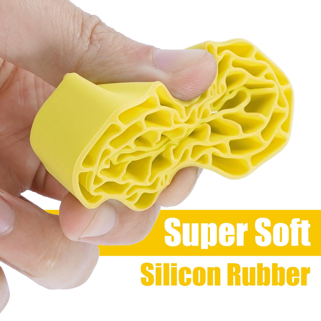 INJORA Silicone Rubber Tire Inserts for 62-64mm x 22-24mm 1.0" Crawler Tires (Yellow)