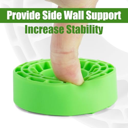 INJORA Silicone Rubber Tire Inserts – Green (Fits 62-64mm x 22-24mm Tires)