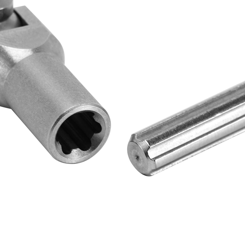 INJORA Stainless Steel Drive Shaft for 1/10 RC Crawlers – SCX10, TRX4, Redcat Gen8 (84-102mm Adjustable)
