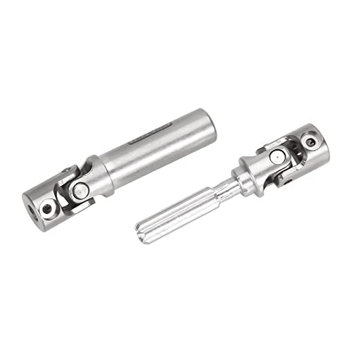 INJORA Stainless Steel Drive Shafts for Axial SCX24 Gladiator Dodge Power Wagon (2-Pack)