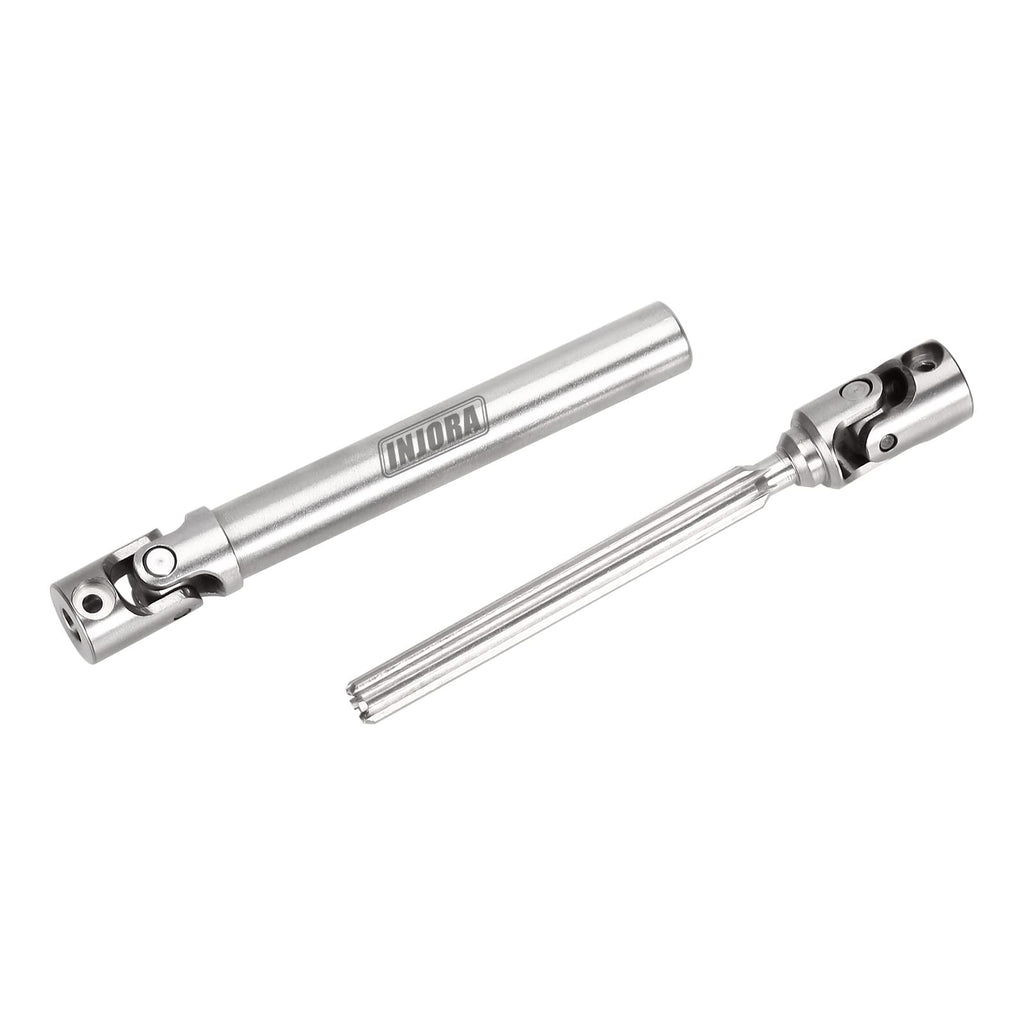 INJORA Stainless Steel Drive Shafts for Axial SCX24 Gladiator Dodge Power Wagon (2-Pack)