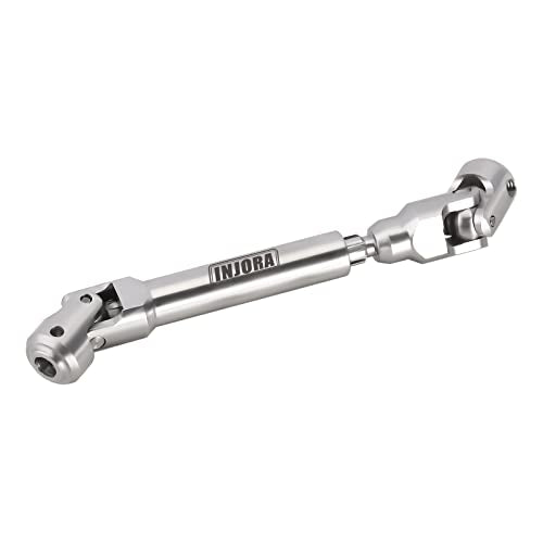 INJORA Stainless Steel Heavy-Duty Drive Shaft for 1/10 RC Crawlers (104-139mm)