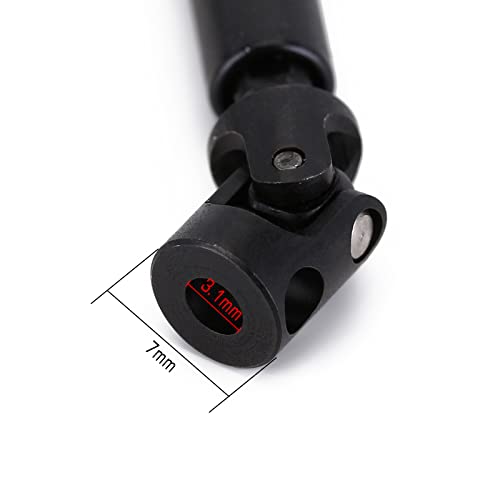 INJORA Steel Drive Shaft 2-Pack for Axial SCX24 C10 JLU Bronco Base Camp 4Runner - 17g Upgrade