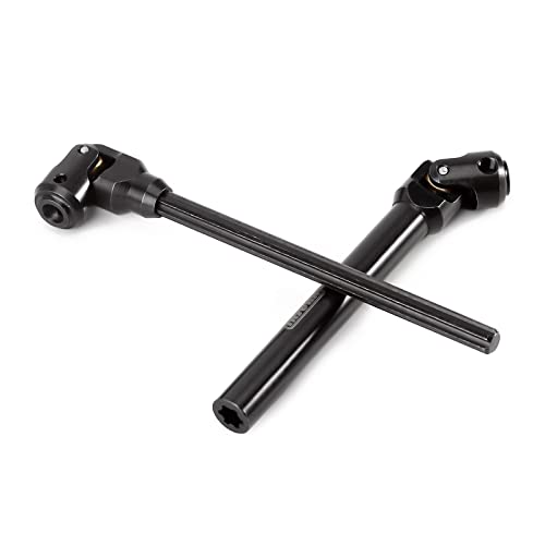 INJORA Steel Heavy-Duty Drive Shaft for 1/10 RC Crawler (129-179mm) - Fits SCX10, TRX4, Redcat Gen8