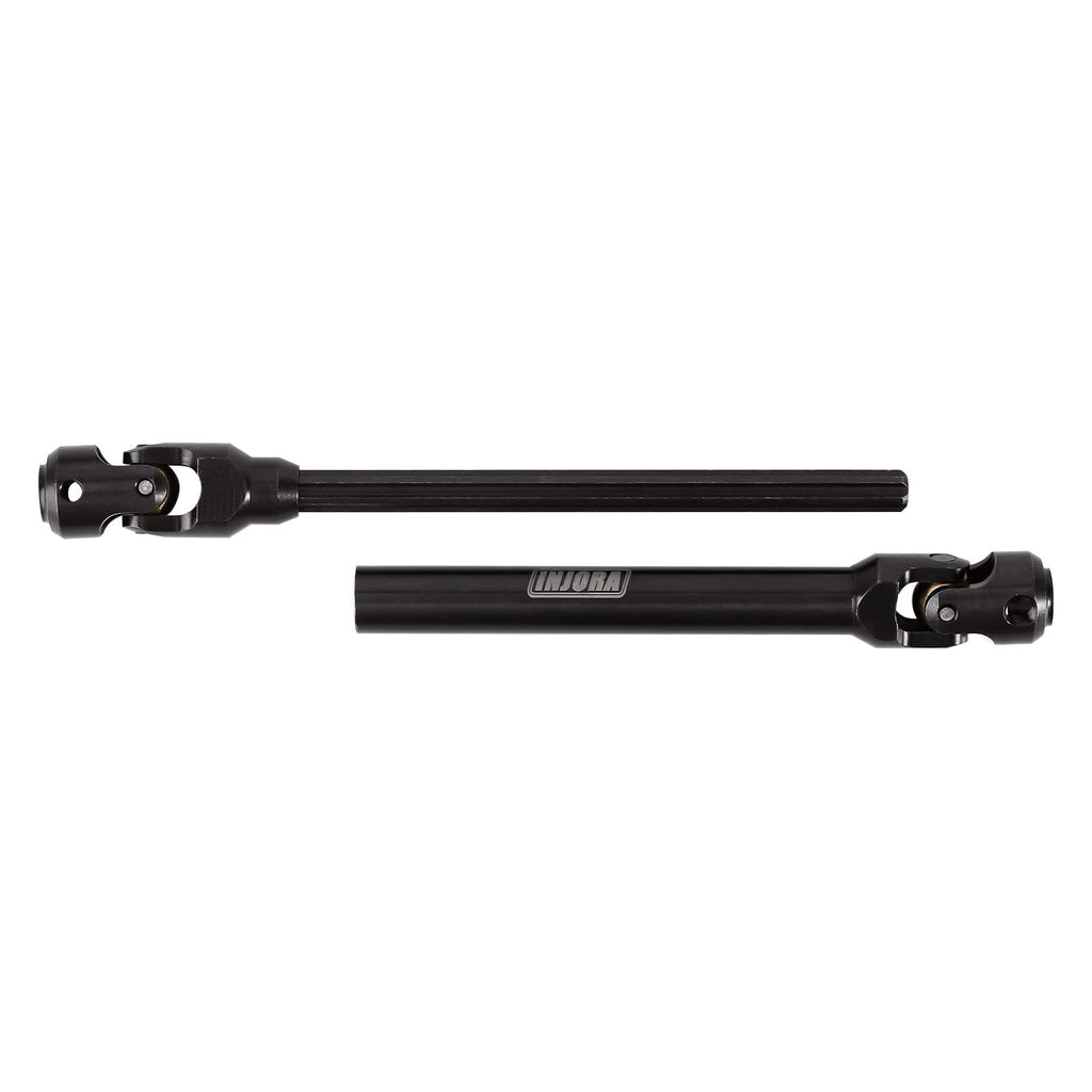 INJORA Steel Heavy-Duty Drive Shaft for 1/10 RC Crawler (129-179mm) - Fits SCX10, TRX4, Redcat Gen8