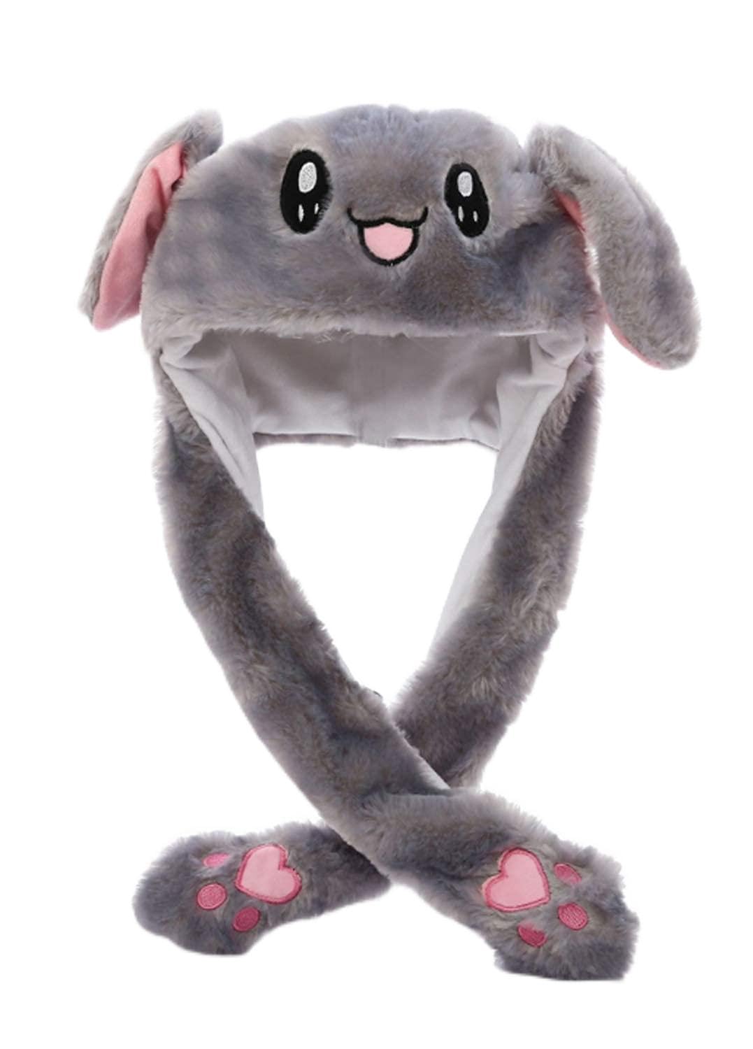 Interactive Moving Ear Bunny Hat – Wiggle Ear Plush Headband for Cosplay, Easter & Halloween