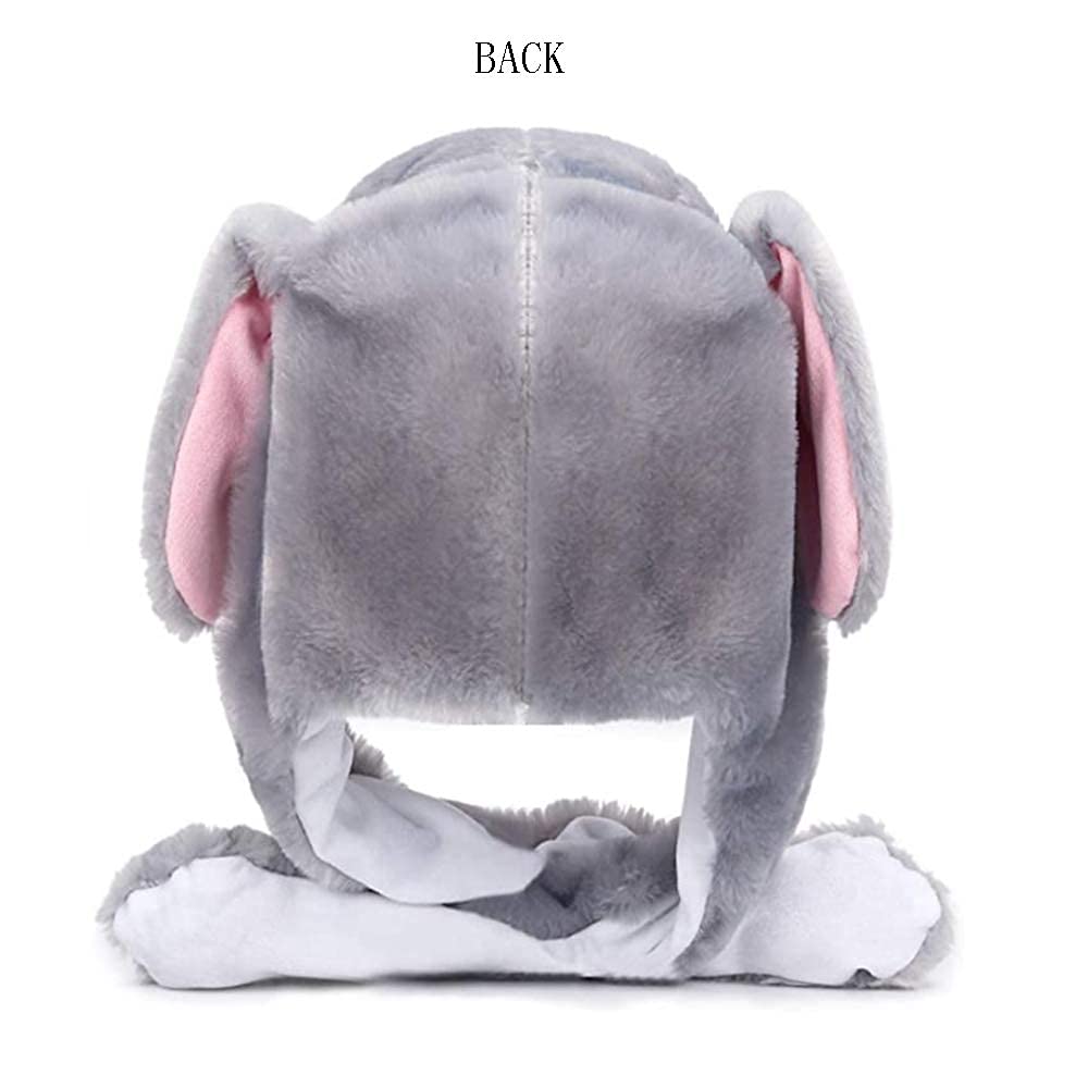 Interactive Moving Ear Bunny Hat – Wiggle Ear Plush Headband for Cosplay, Easter & Halloween
