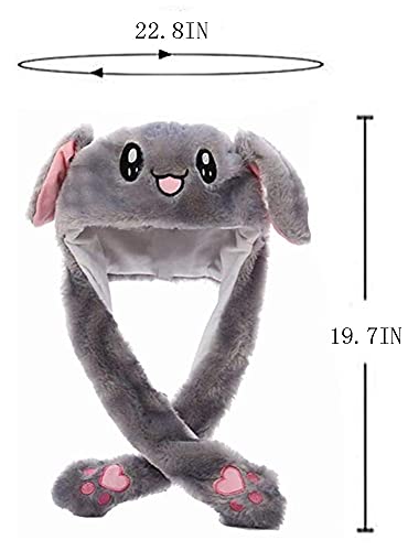 Interactive Moving Ear Bunny Hat – Wiggle Ear Plush Headband for Cosplay, Easter & Halloween