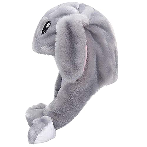 Interactive Moving Ear Bunny Hat – Wiggle Ear Plush Headband for Cosplay, Easter & Halloween